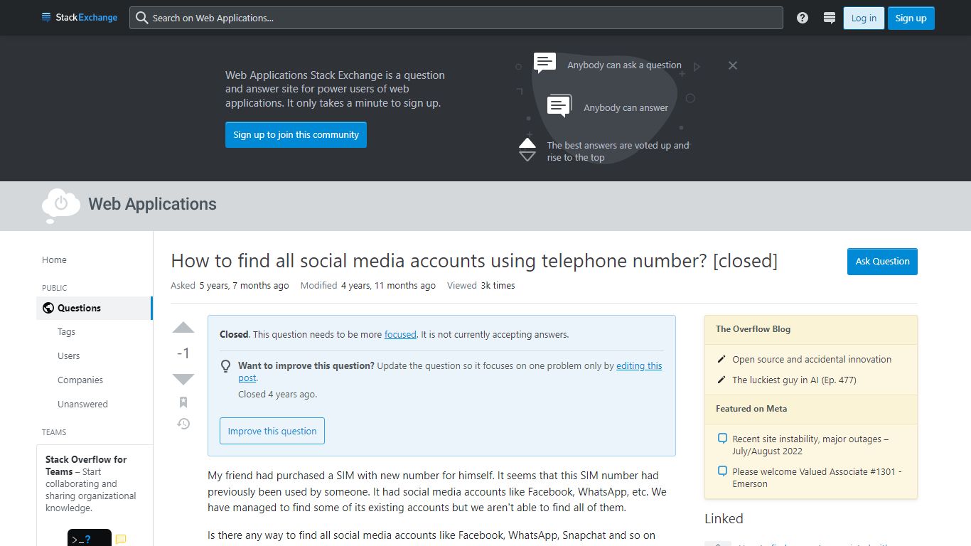 How to find all social media accounts using telephone number?